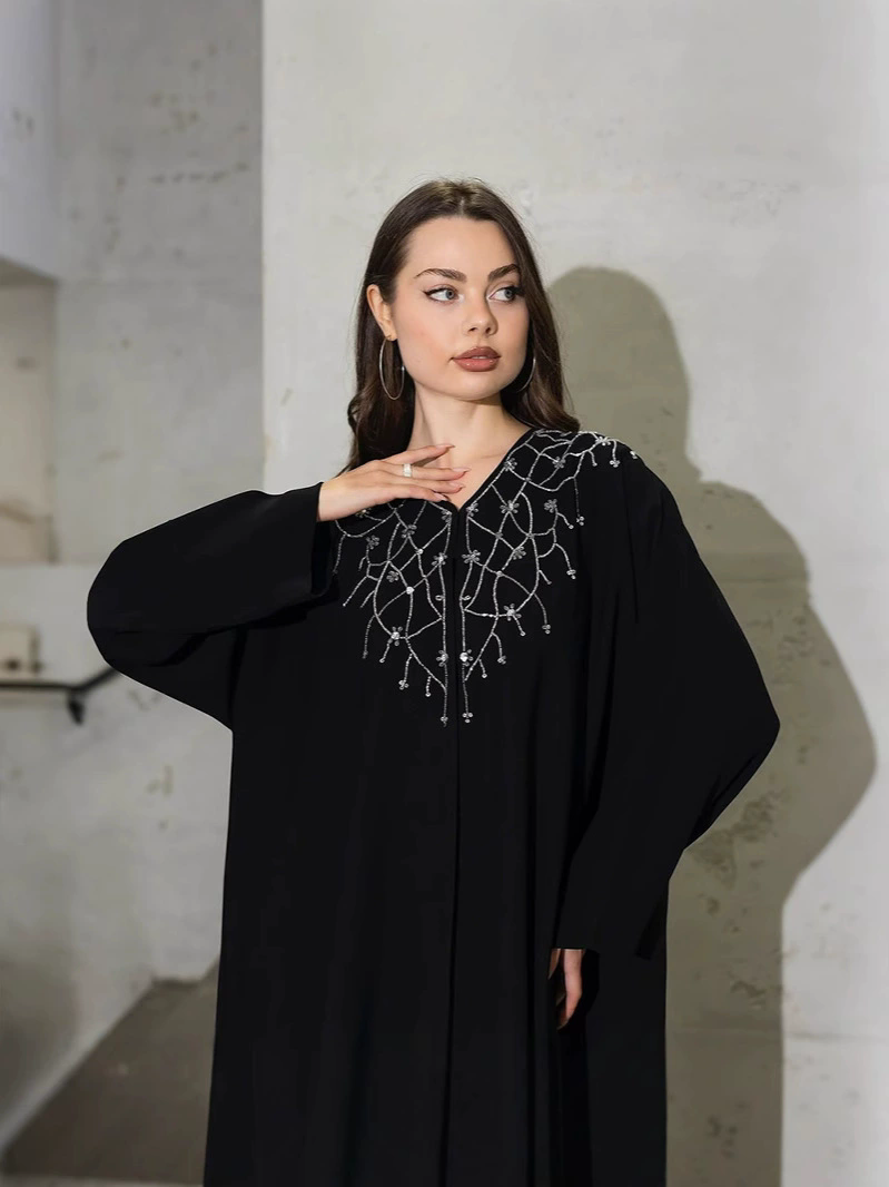 Jalabiya Women Arabic - Abaje damskie Sukienki na przyjęcia Diamenty