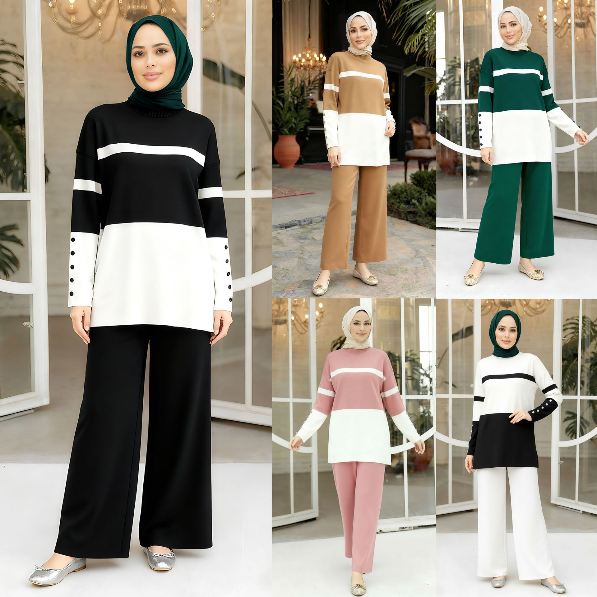 Jalabiya Women Arabic - Zestaw damski na Eid: sweter, koszula,