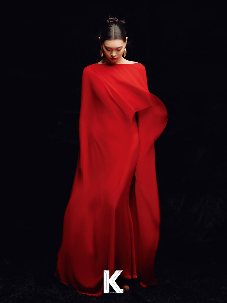 Ethnic Fashion Studio - 2026 Nowa Moda Ekskluzywny Czerwony Kostium