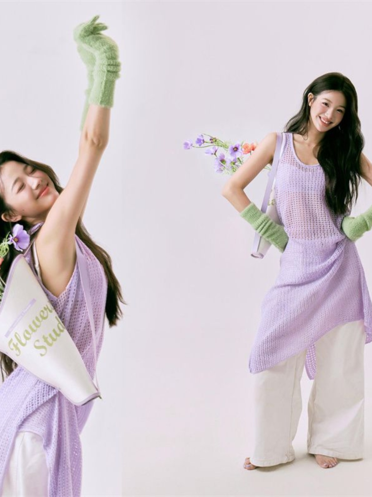 Ethnic Fashion Studio - Romantyczny wiosenny zestaw do sesji zdjęciowej