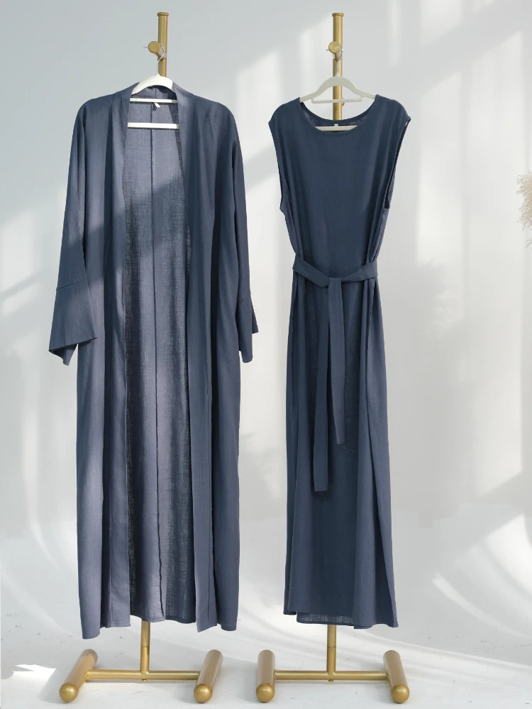 Jalabiya Women Arabic - Eid muzułmańskie Abaya damska sukienka zestaw