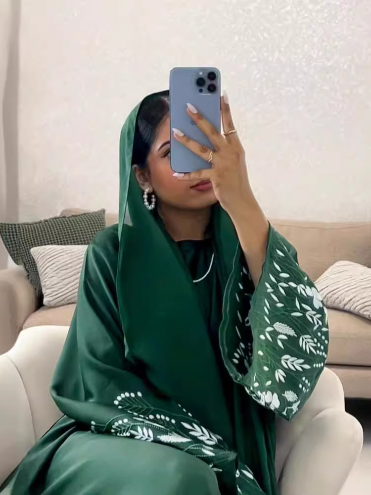 Indyk Emboridery Abaya dla kob – Jalabiya Women Arabic recenzja i cena