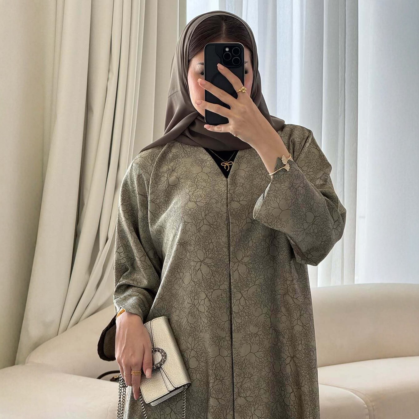 Sukienka Eid z nadrukiem Abaja – Jalabiya Women Arabic recenzja i cena