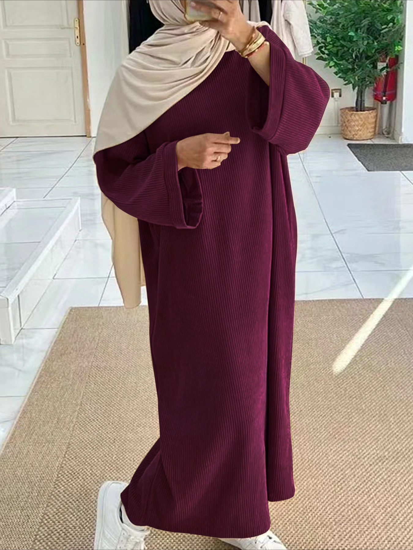 Eid muzułmanki skromne sukienk – Jalabiya Women Arabic recenzja i cena